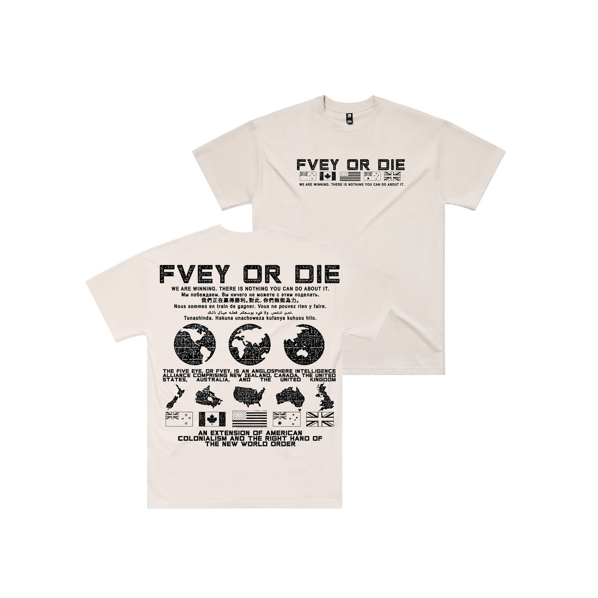 FVEY or Die T-Shirt (Oversized)